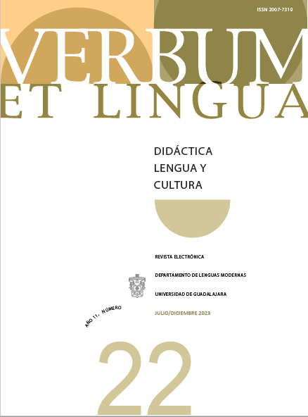 					Ansehen Nr. 22 (2023): Verbum et Lingua, año 11, No. 22, julio-diciembre 2023
				